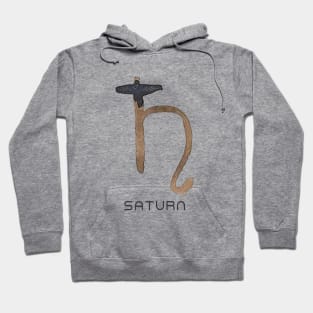 SATURN - WATERCOLOR SOLAR SYSTEM SYMBOL Hoodie